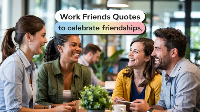 Work Friends Quotes To Celebrate Friendships